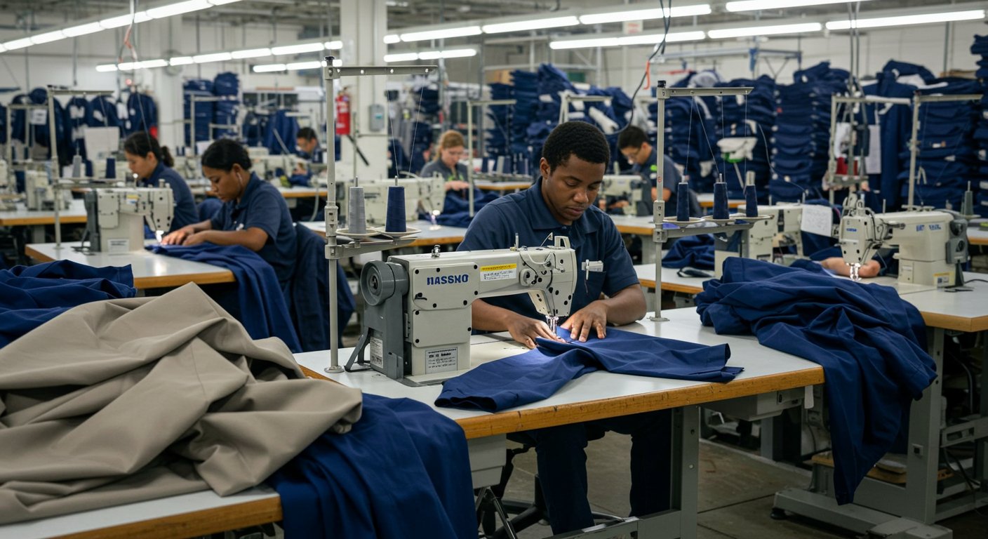 Рабочая одежда прямого кроя