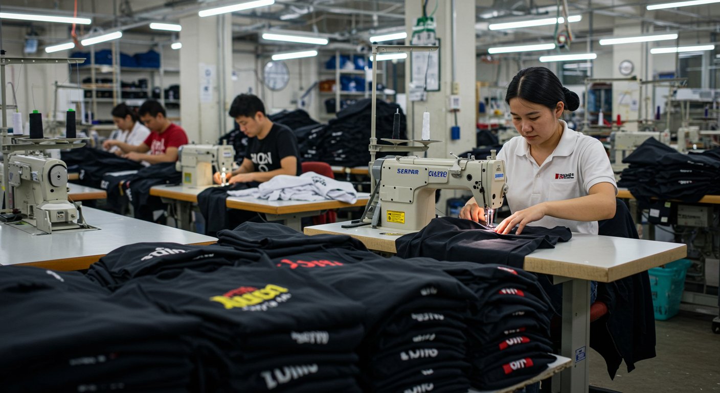 Брендовые футболки средними партиями