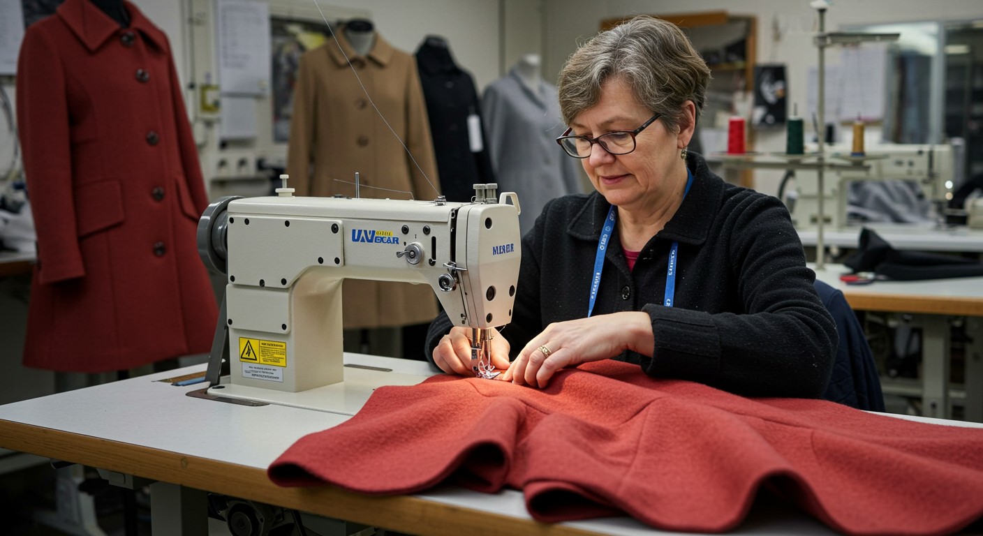 Пальто с расклешенным низом