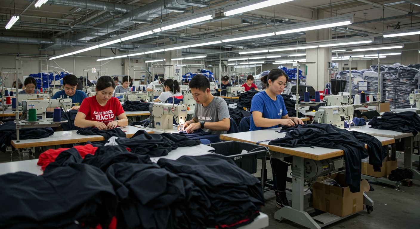 Пошив корпоративных футболок крупными партиями