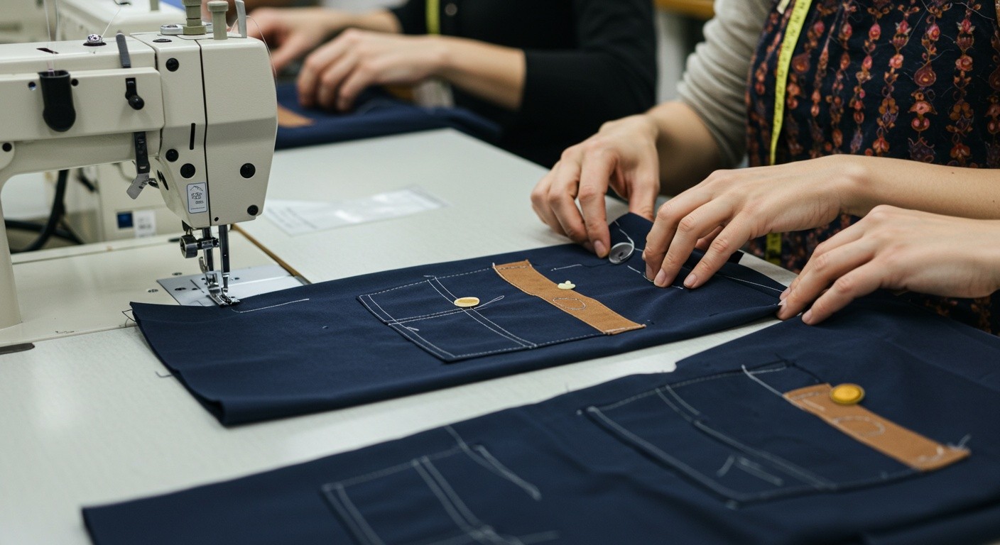 Пошив юбок с карманами и оригинальными деталями