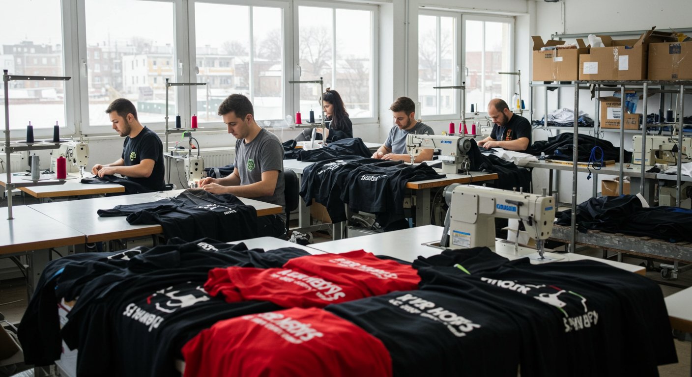 Пошив промо футболок для массовых мероприятий