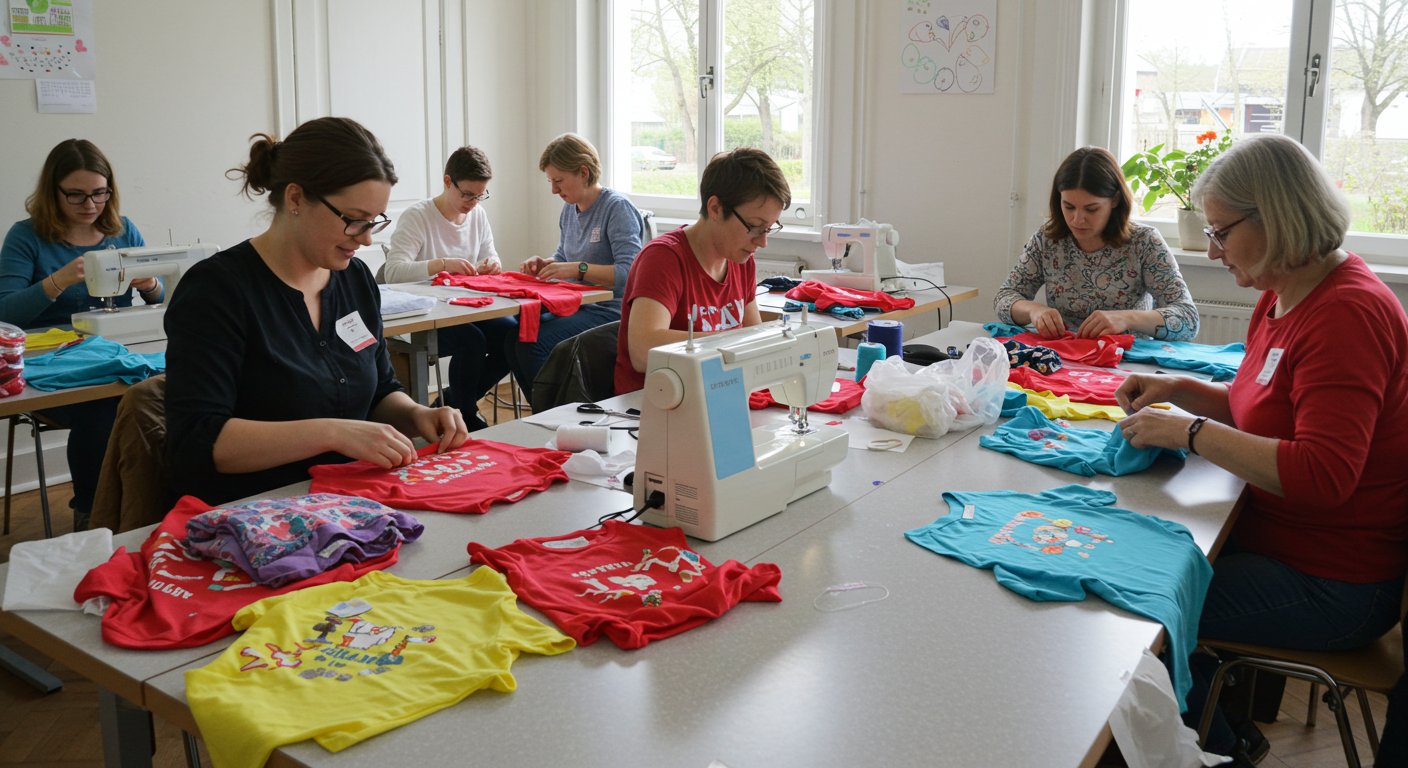Пошив детских футболок для массовых мероприятий