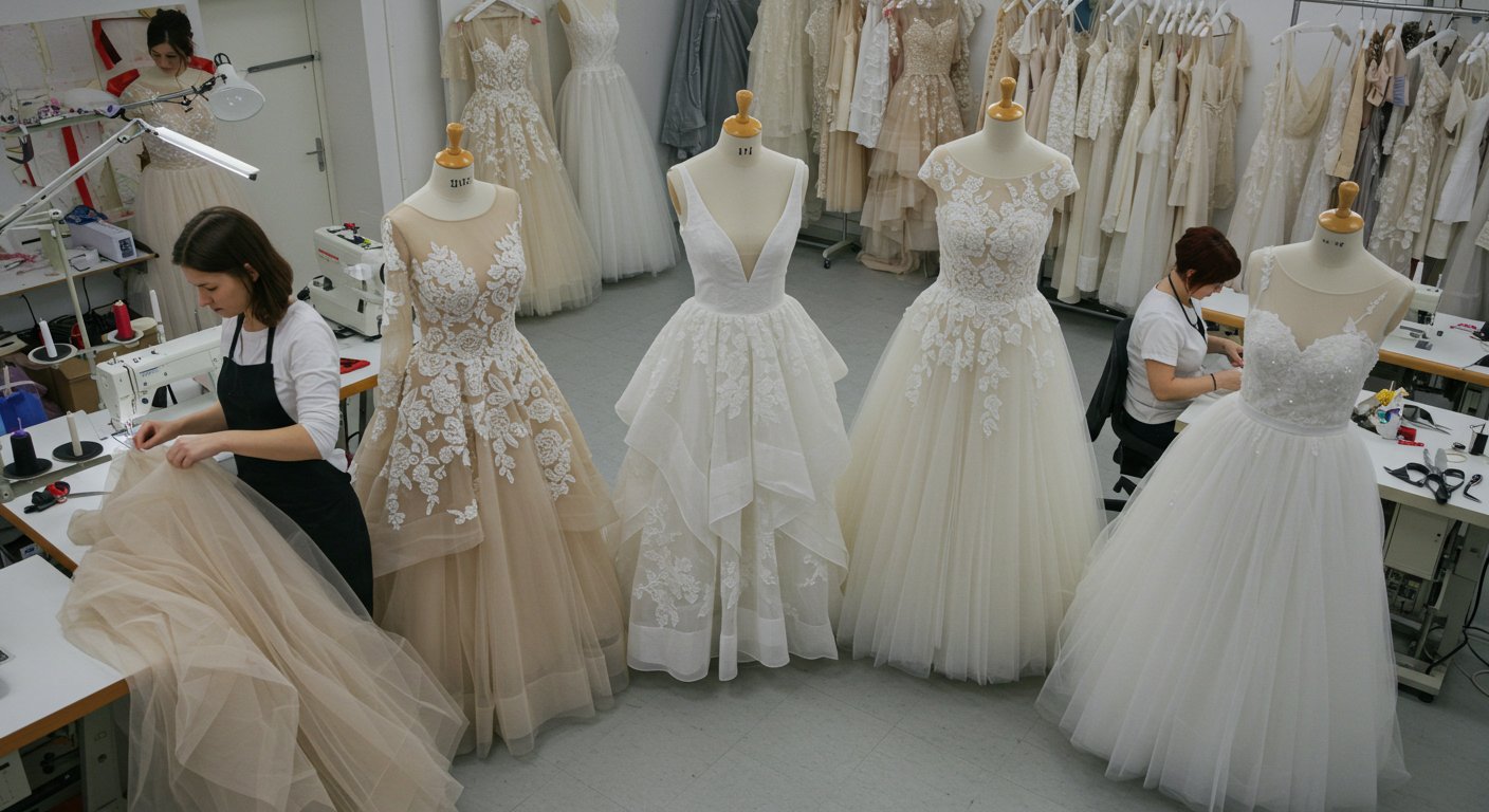 Платье с многоуровневыми деталями