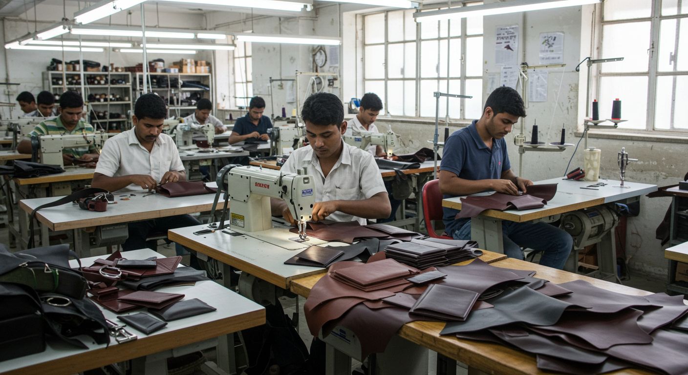 Швейная фабрика для пошива из кожи