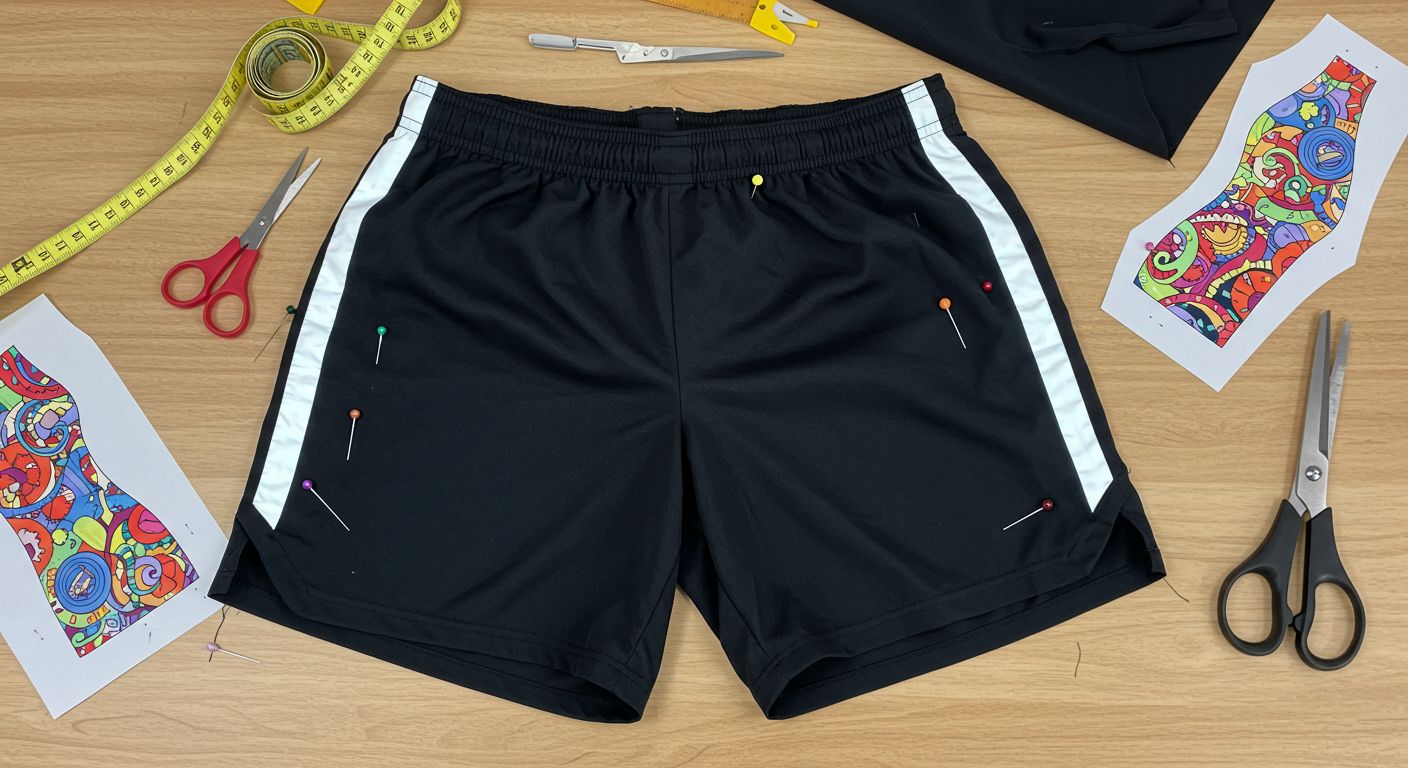 Особенности пошива спортивных шорт