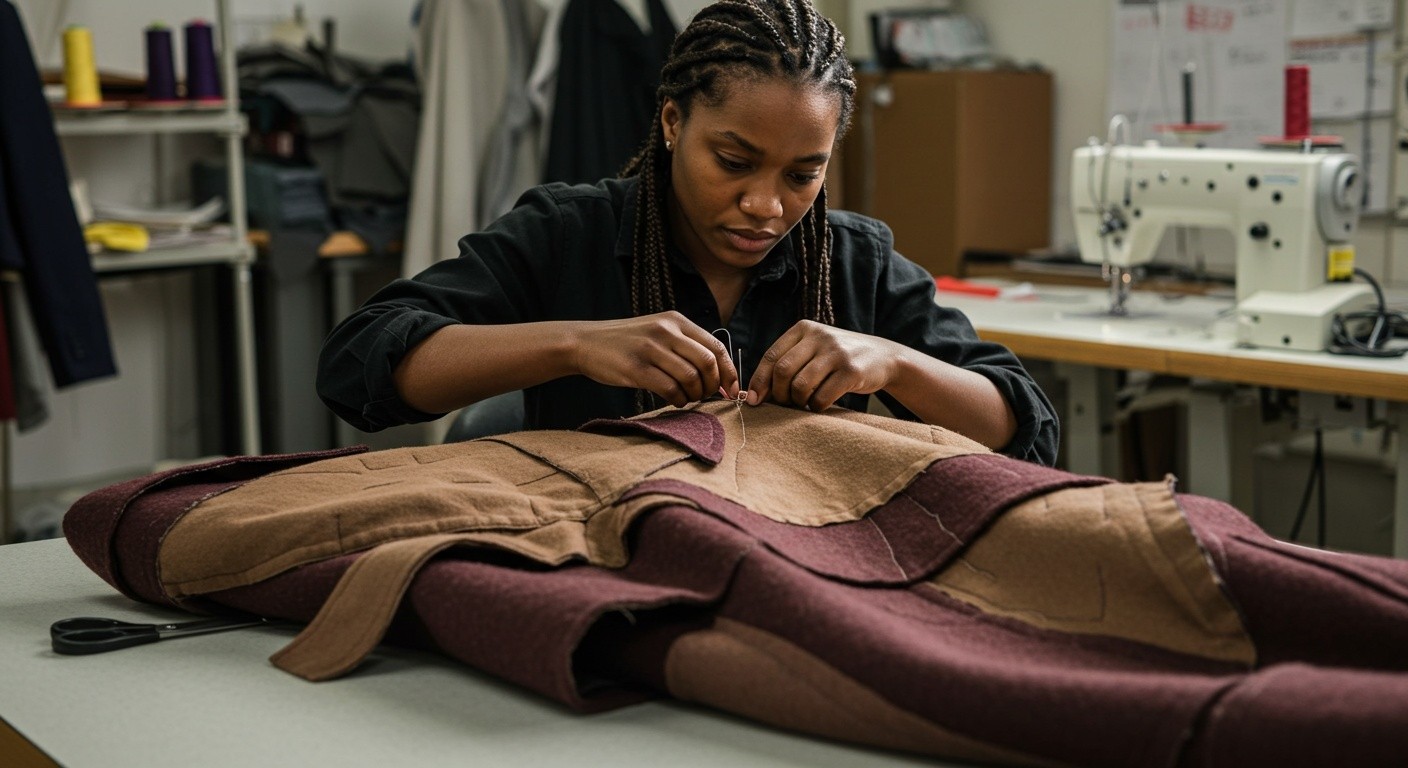 Пальто с многоуровневыми деталями