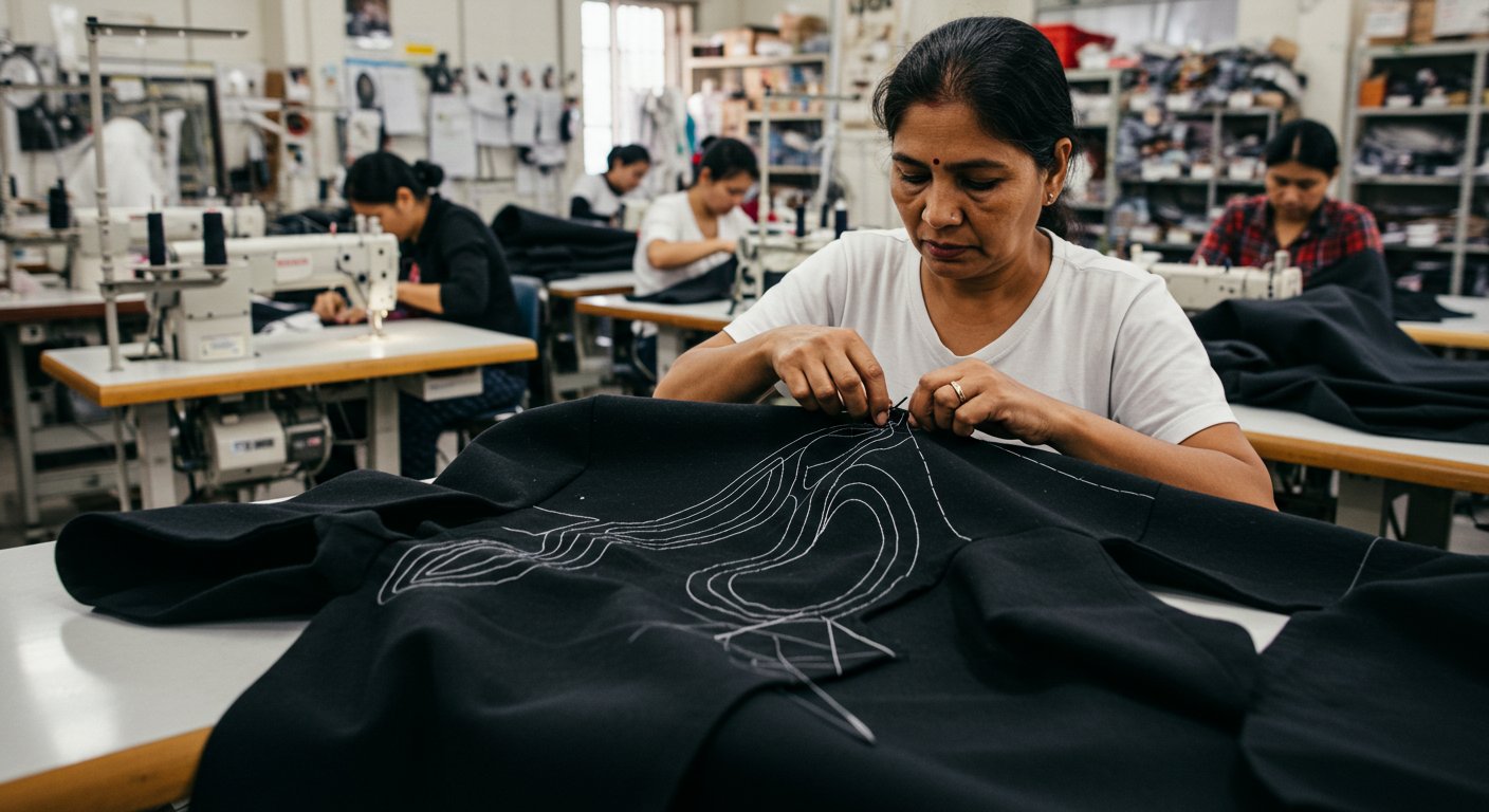 Пошив верхней одежды с каскадным дизайном