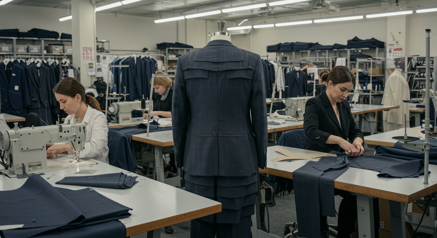 Пошив костюмов с многоуровневыми элементами