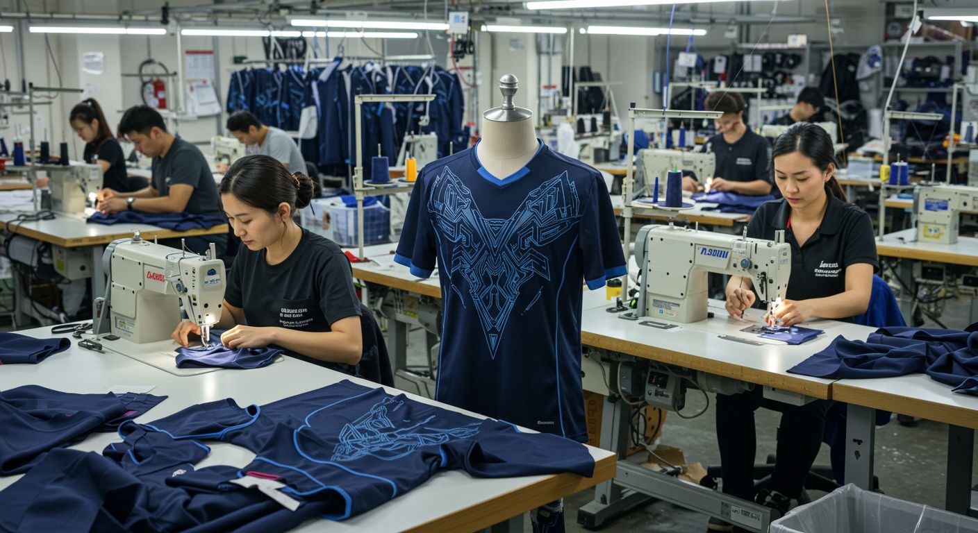 Швейная фабрика для пошива по форме многослойной формы для верхней одежды