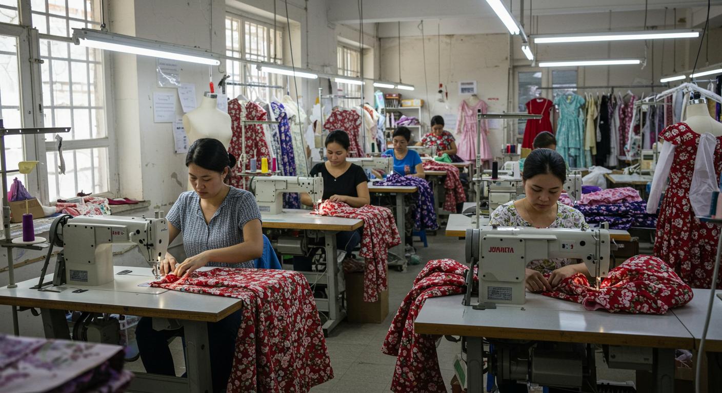 Пошив платьев среднего качества