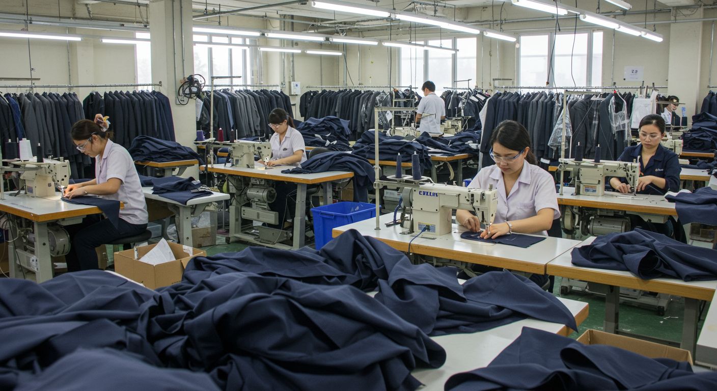 Швейная фабрика для пошива по форме многослойной формы для праздничной одежды