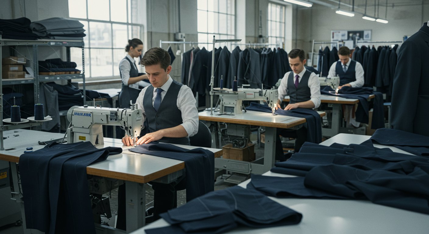 Пошив костюмов среднего качества