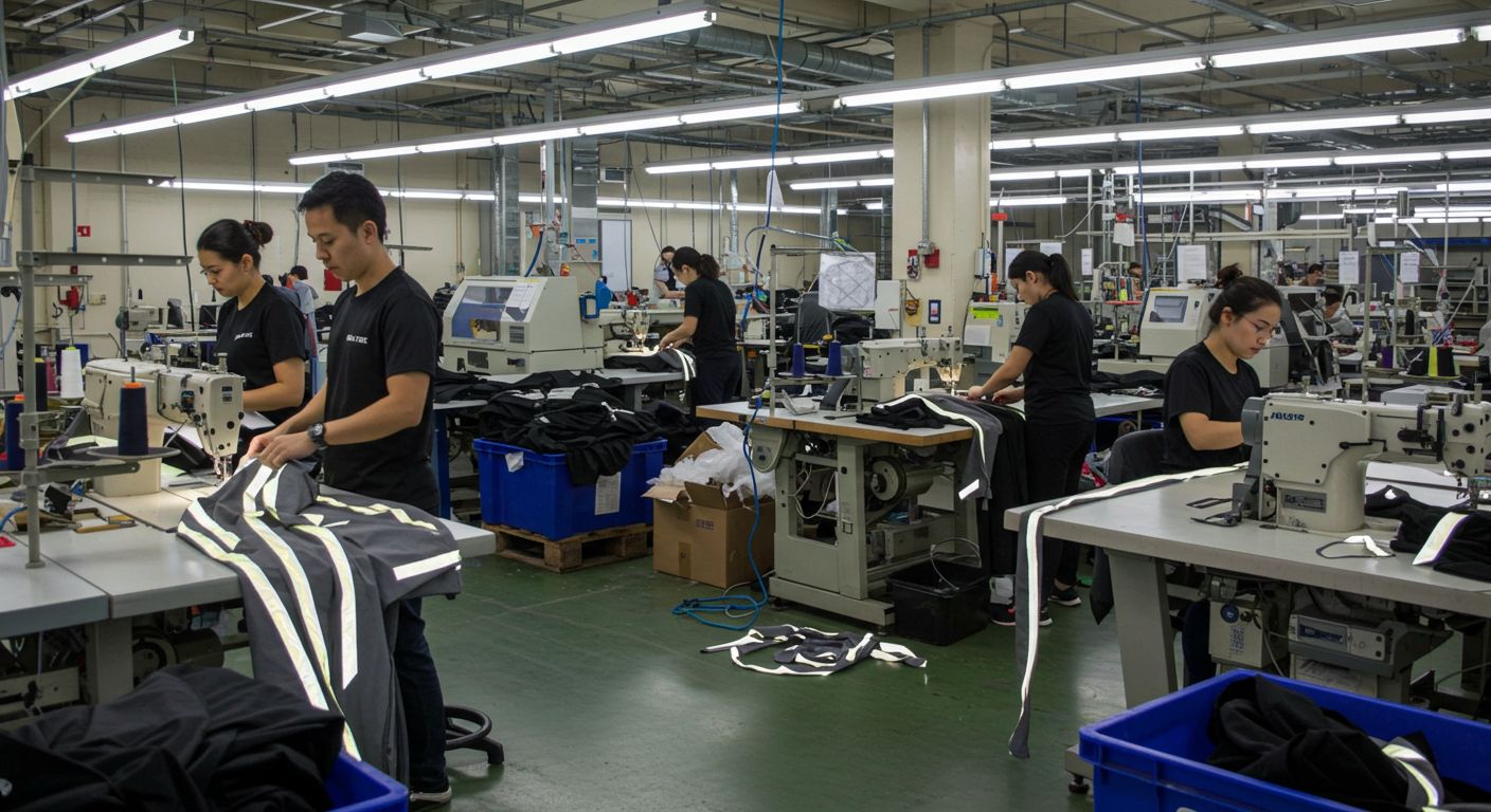 Спортивная одежда с отражающими элементами