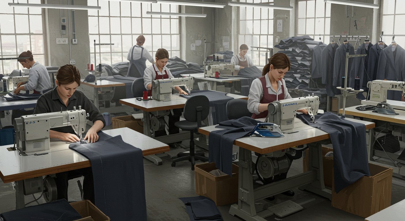 Пошив деловой одежды среднего качества