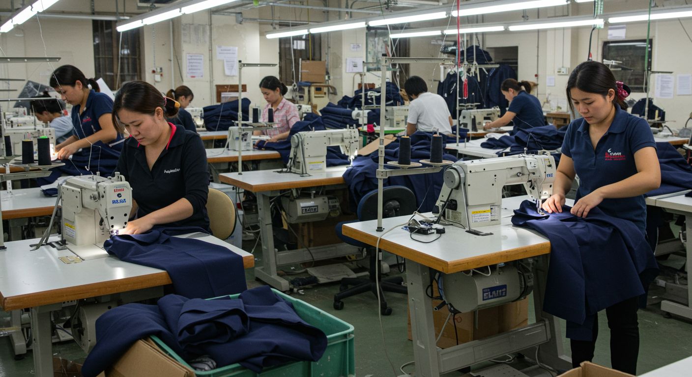 Деловая одежда среднего качества