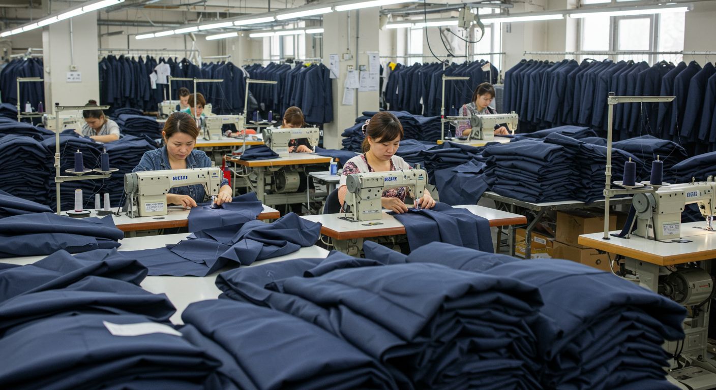 Пошив костюмов для массового производства