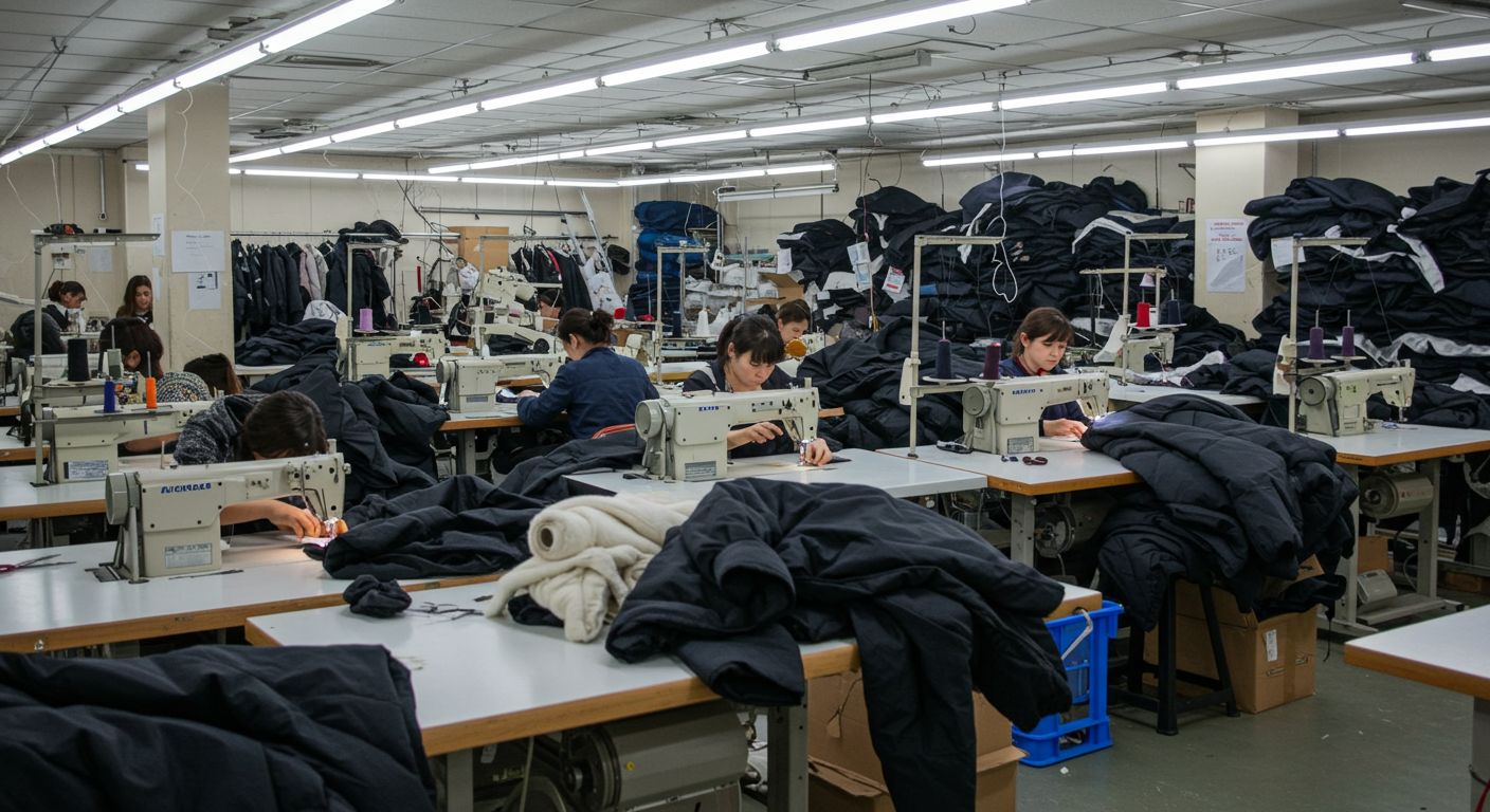 Пошив верхней одежды для массового производства