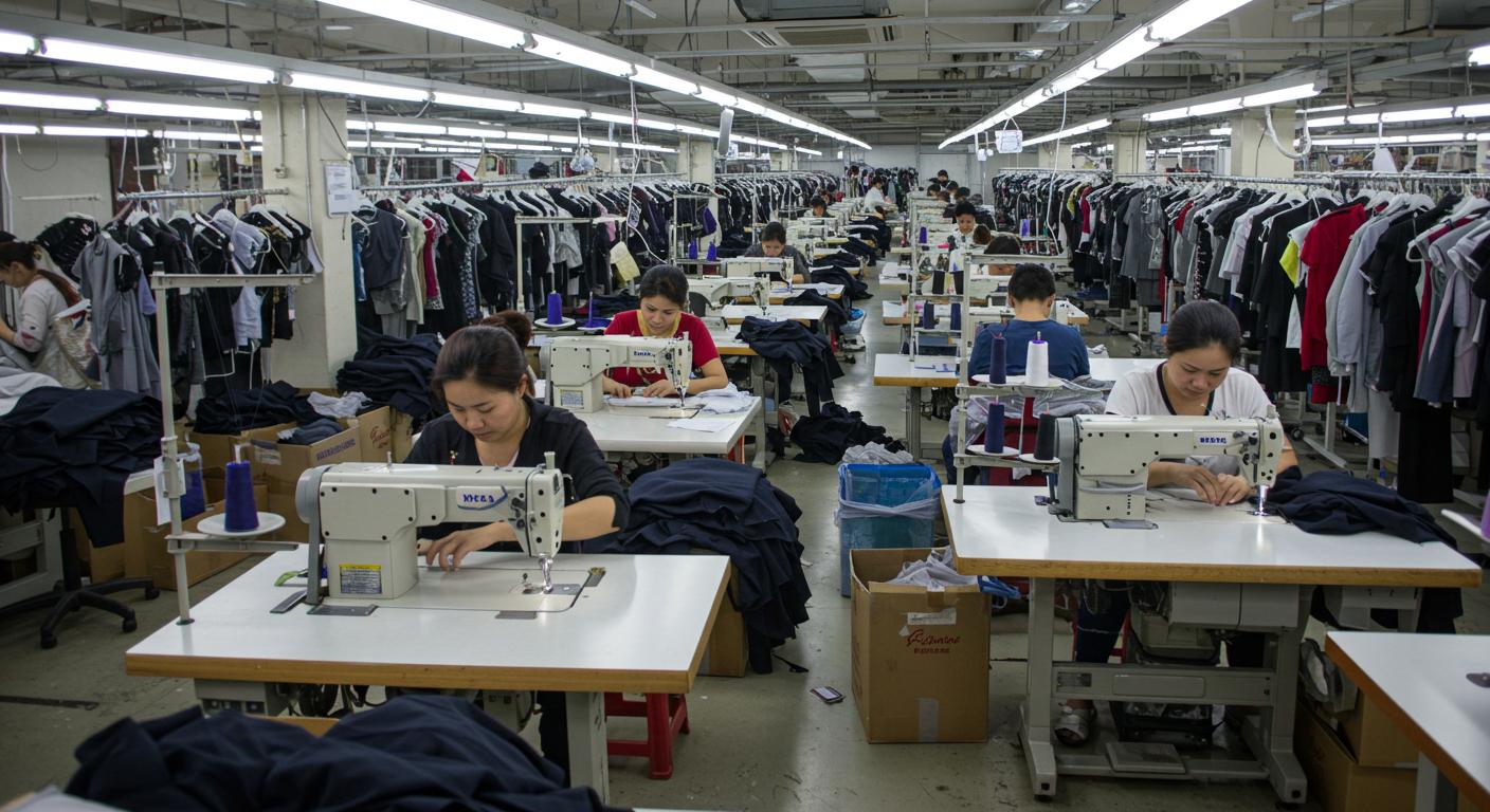 Швейная фабрика для пошива модной одежды