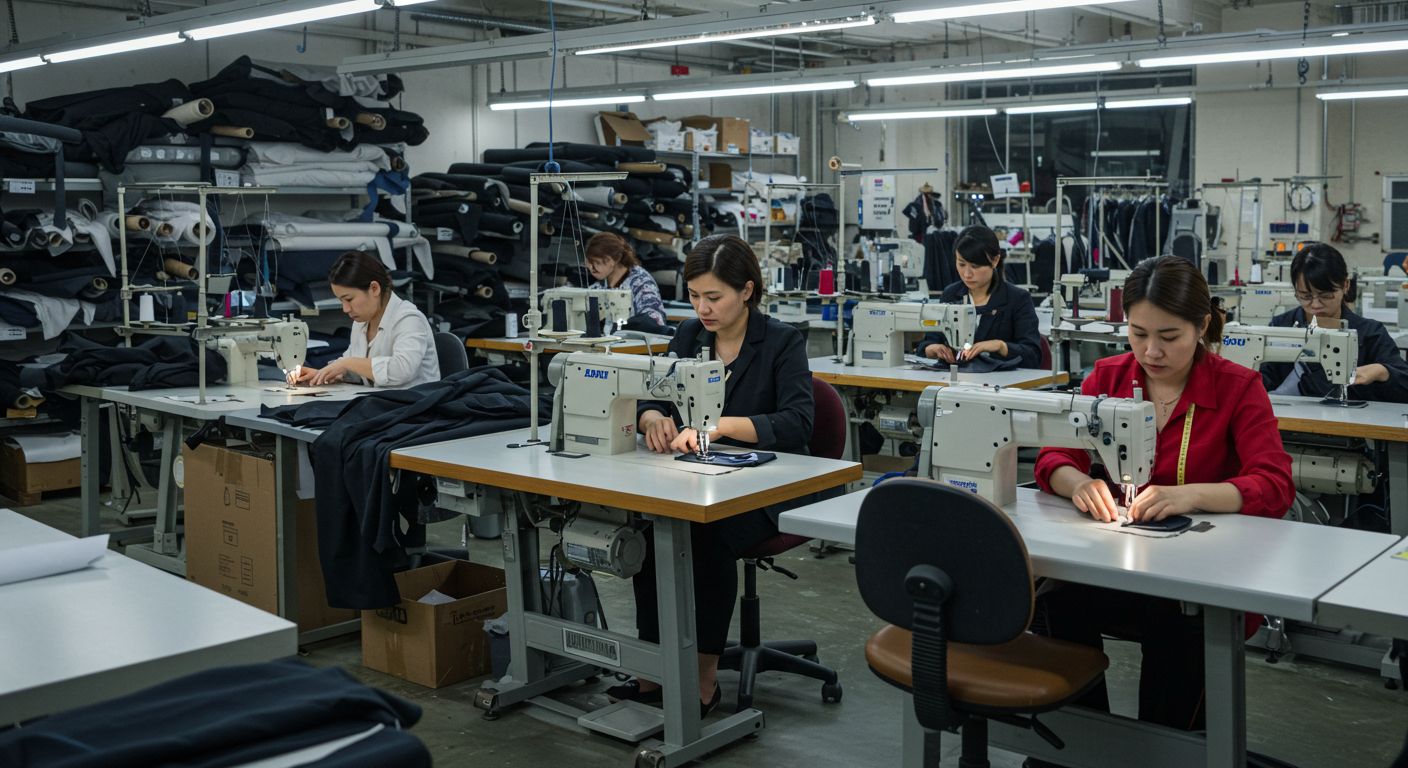 Пошив деловой одежды для массового производства