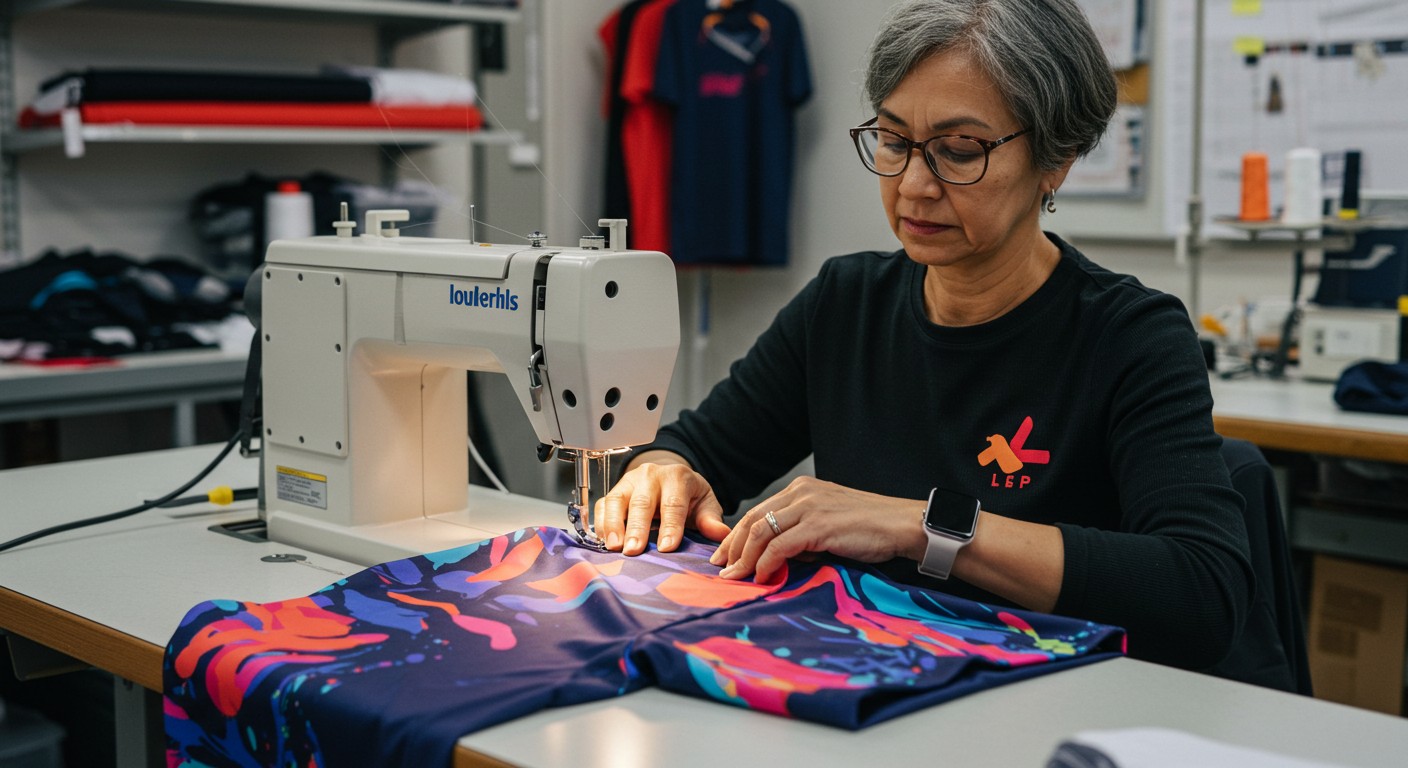 Пошив спортивной одежды с фирменным дизайном компании