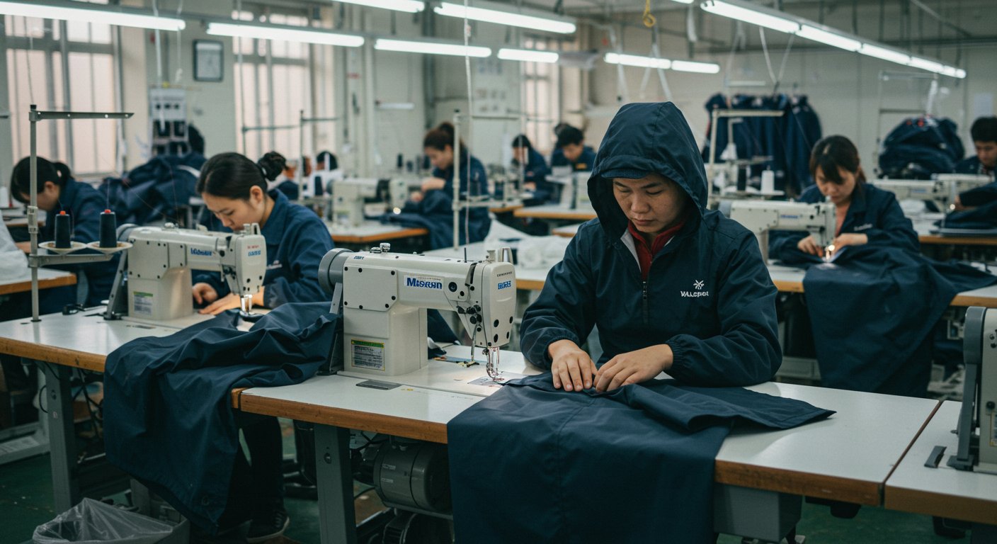 Швейная фабрика для пошива по функциональности для верхней одежды для ветреной погоды