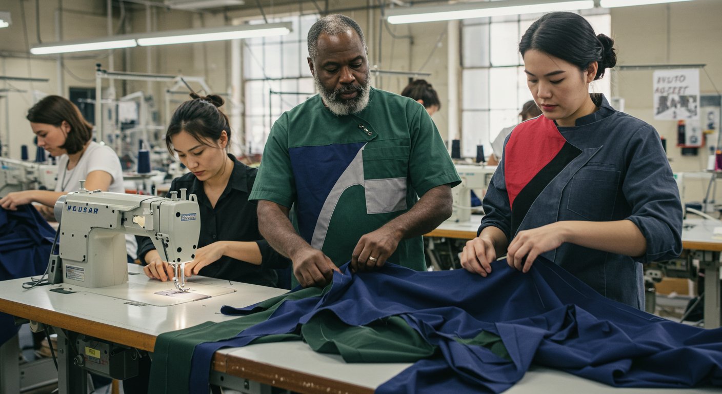 Пошив одежды с асимметричными элементами