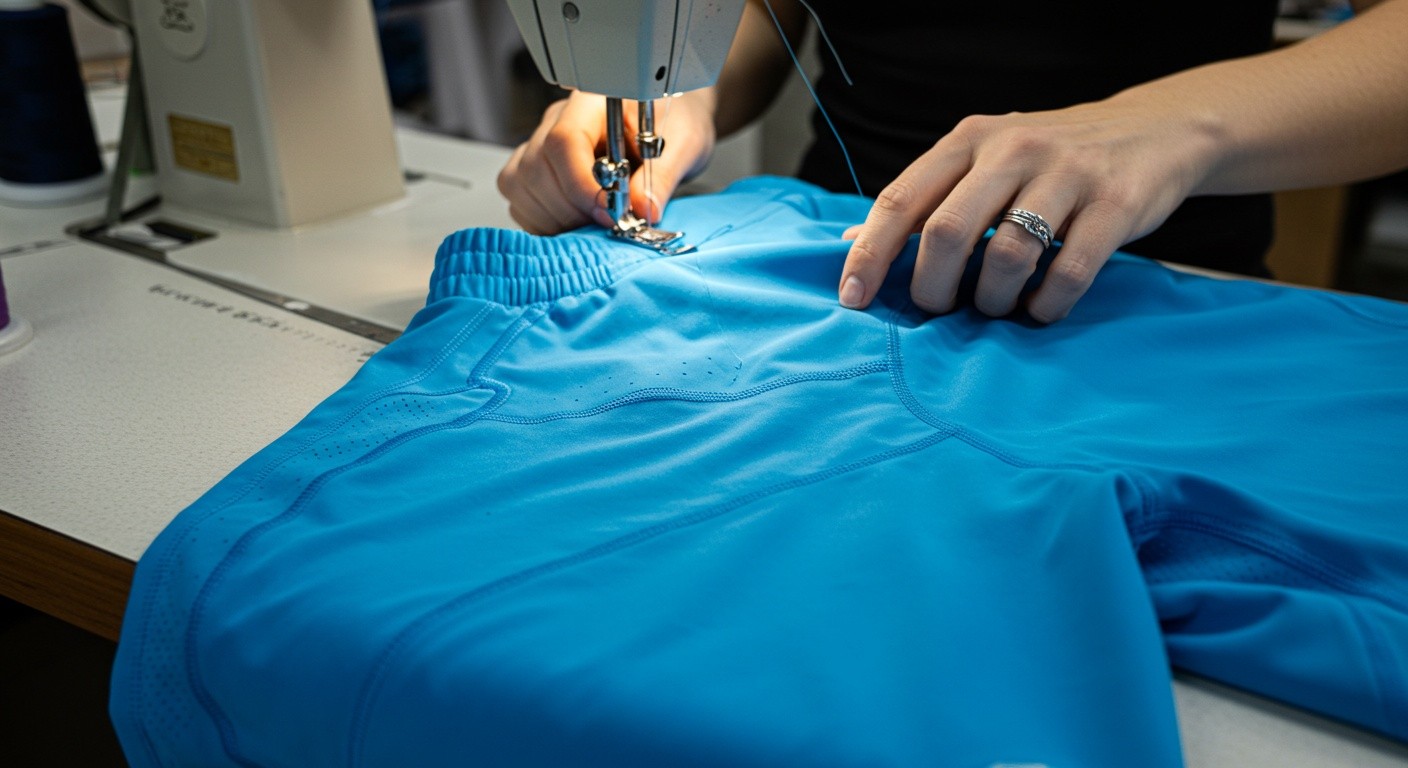 Пошив спортивной одежды в виде тренировочных шорт