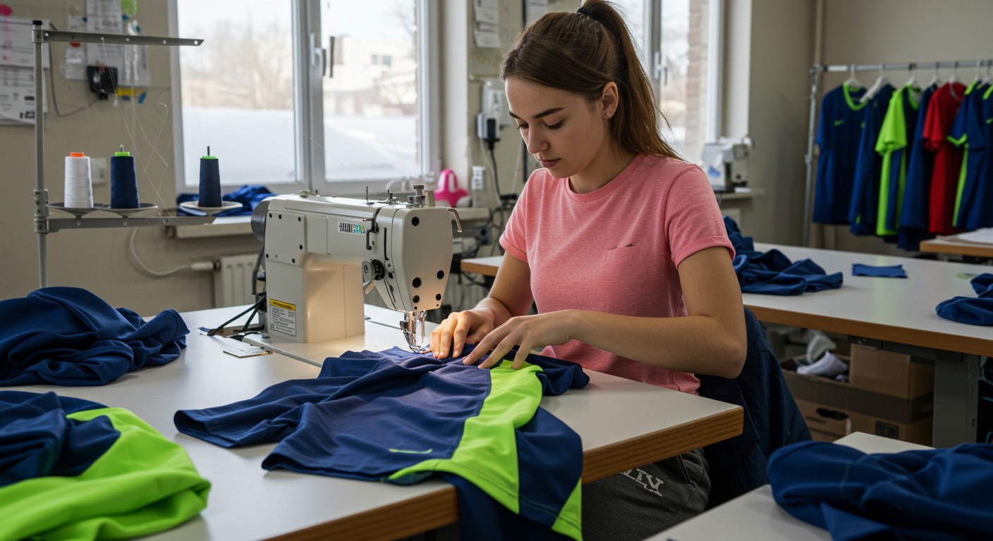 Пошив спортивной одежды в виде корпоративных шорт