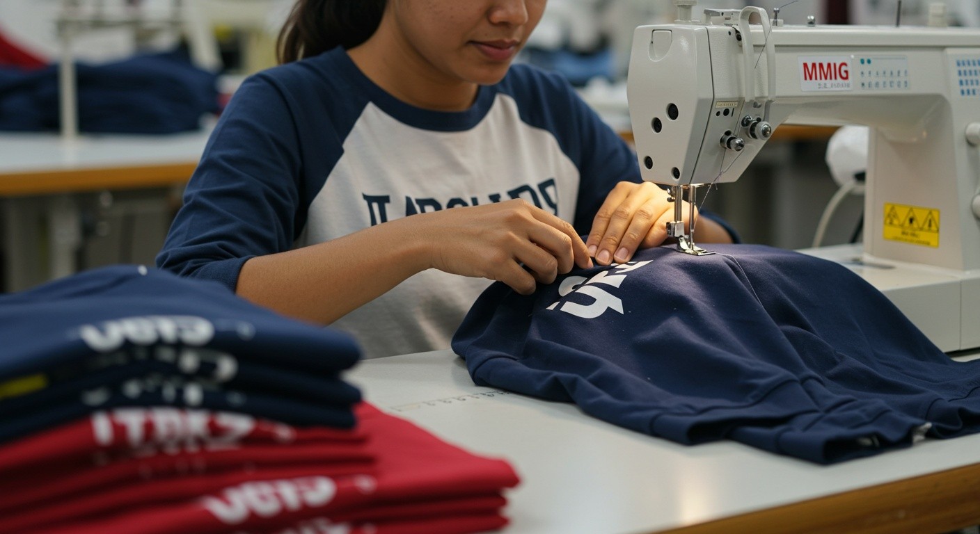 Брендовая футболка реглан