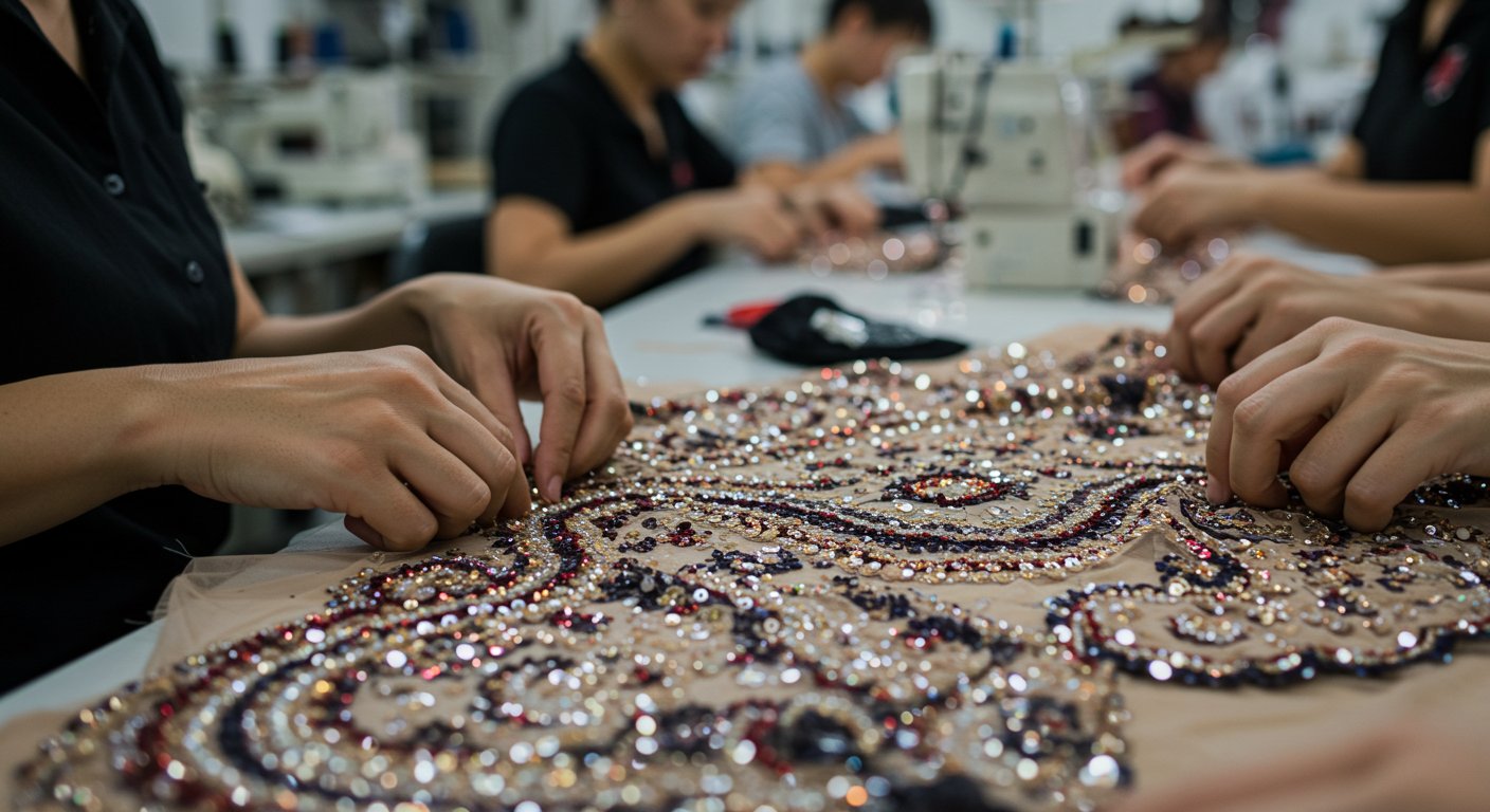 Пошив одежды с пайетками