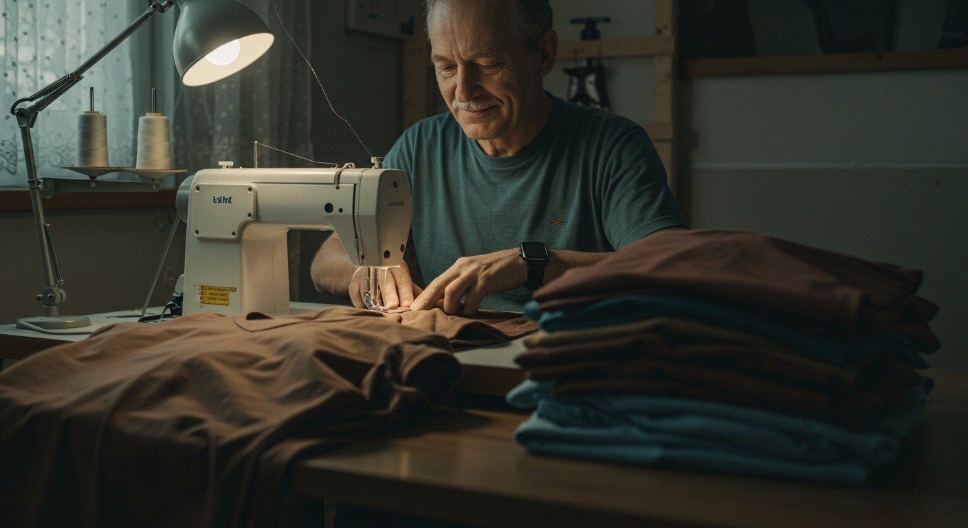 Пошив повседневных футболок с V образным вырезом