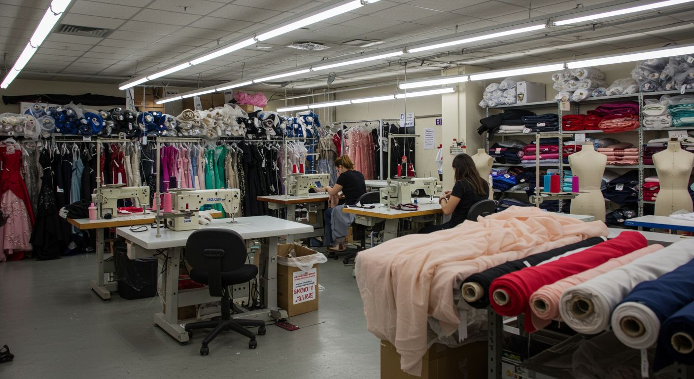 Швейная фабрика для пошива по функциональности для вечерней и праздничной одежды для юбилеев