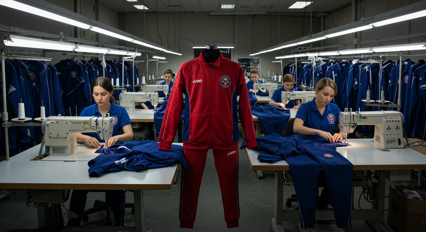 Пошив спортивной одежды в виде командных костюмов