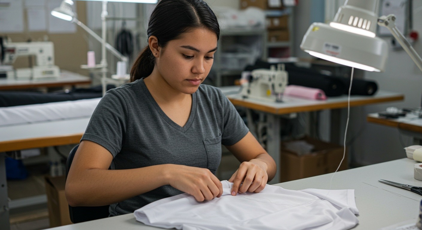 Спортивная футболка с V-образным вырезом