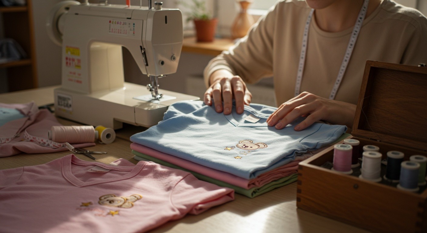 Пошив детских футболок с V образным вырезом