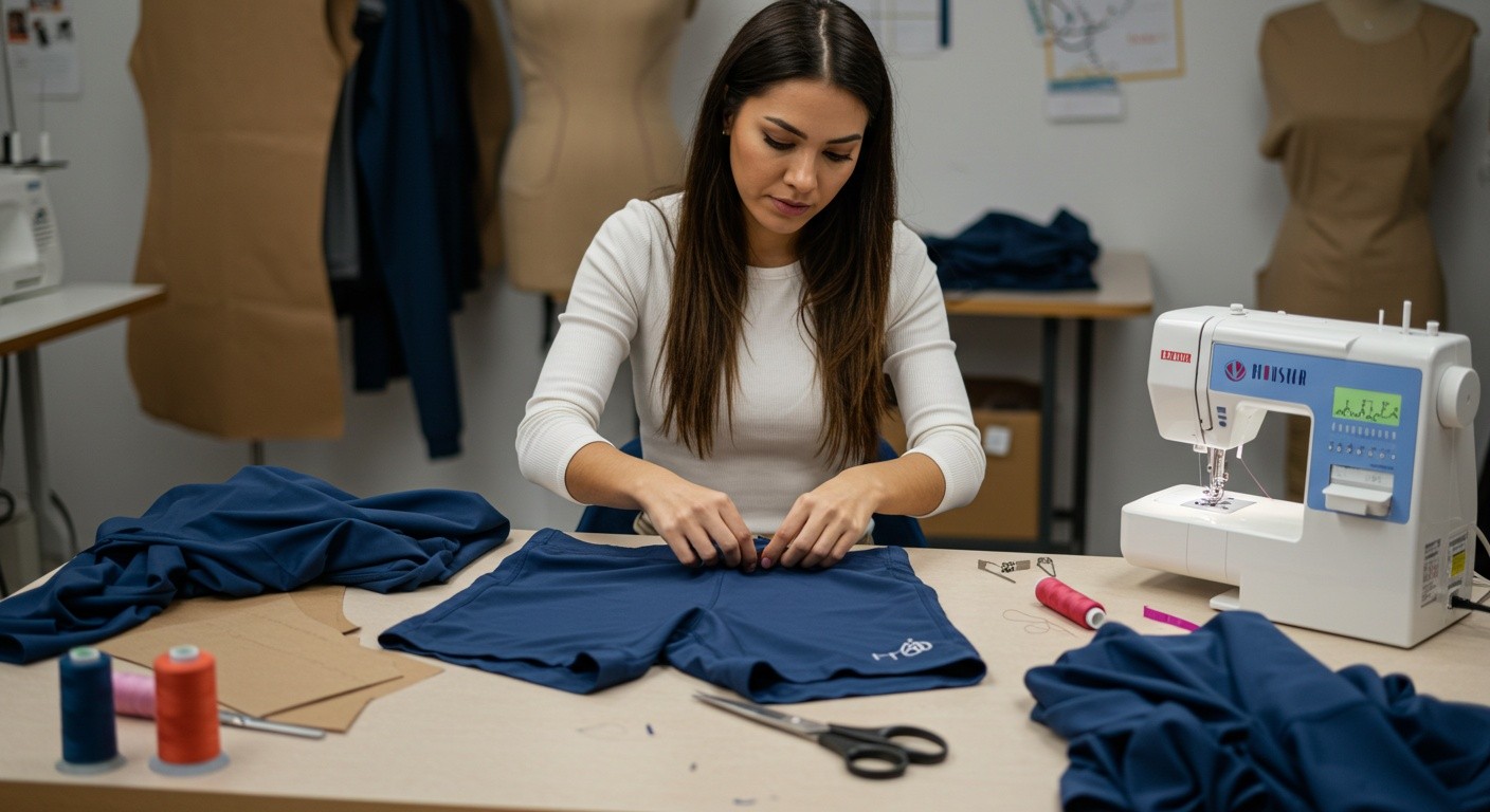 Особенности пошива спортивных шорт для женщин