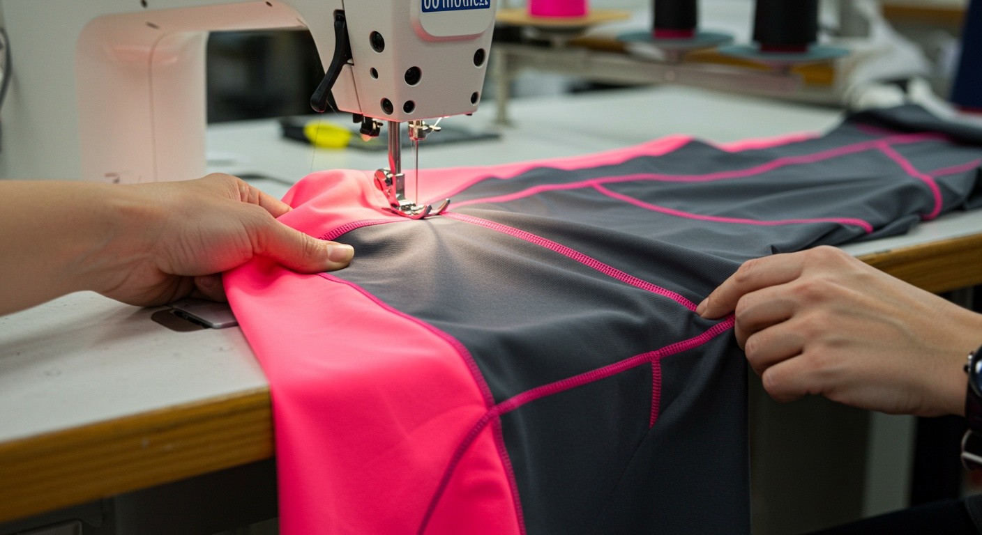 Пошив спортивной одежды в виде беговых леггинсов