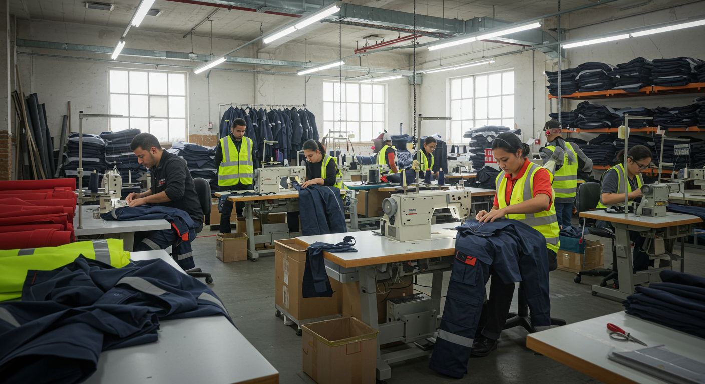 Швейная фабрика для пошива по виду рабочая одежда для складских работников