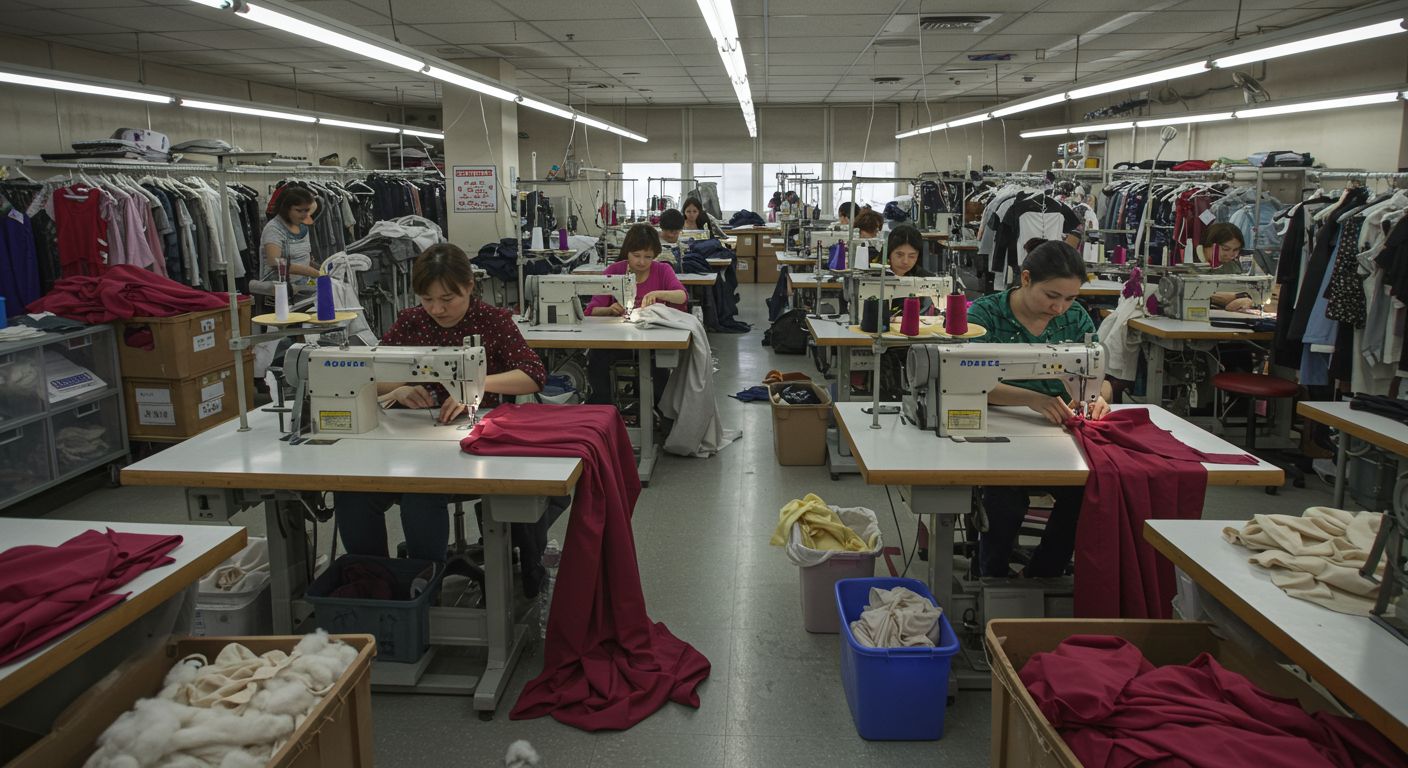 Фабрика пошива одежды из различных материалов