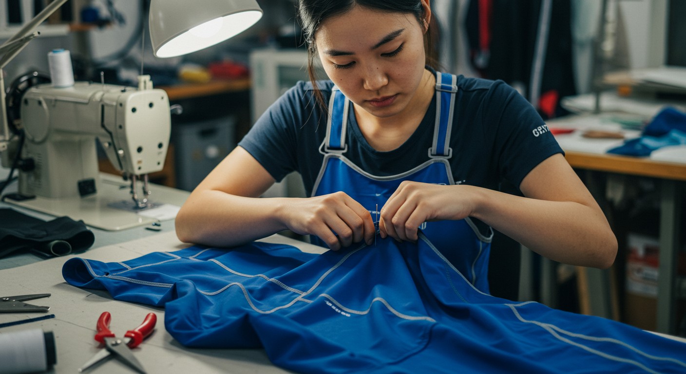 Пошив спортивной одежды в виде беговых комбинезонов