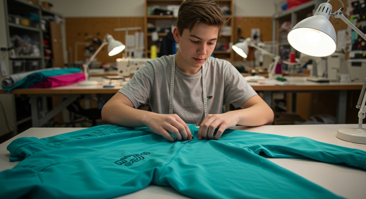 Подростковая спортивная одежда Спортивный костюм для подростков с вентиляцией и эластичными швами