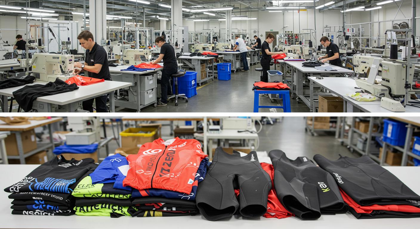 Одежда для триатлона и велоспорта с вентиляцией и эластичными швами