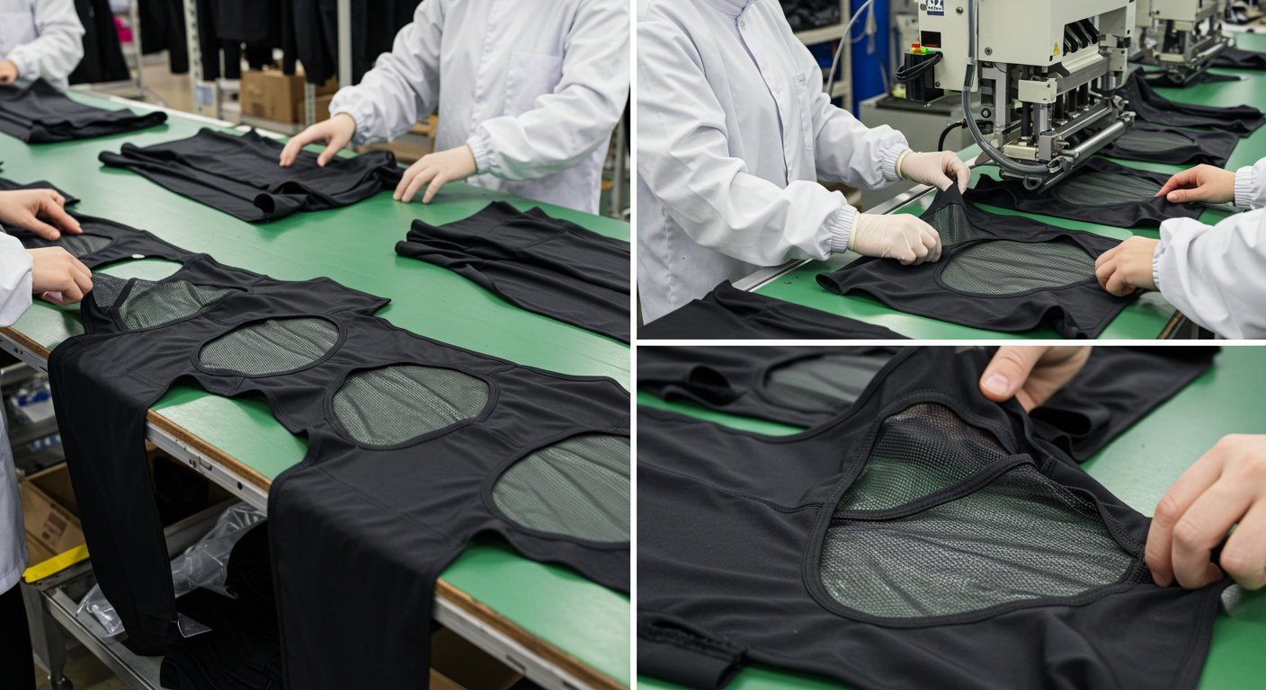 Производство спортивной одежды с вентиляционными вставками