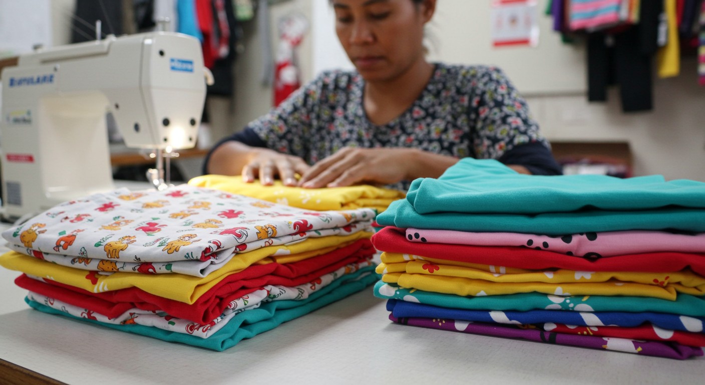 Пошив детских бюджетных футболок