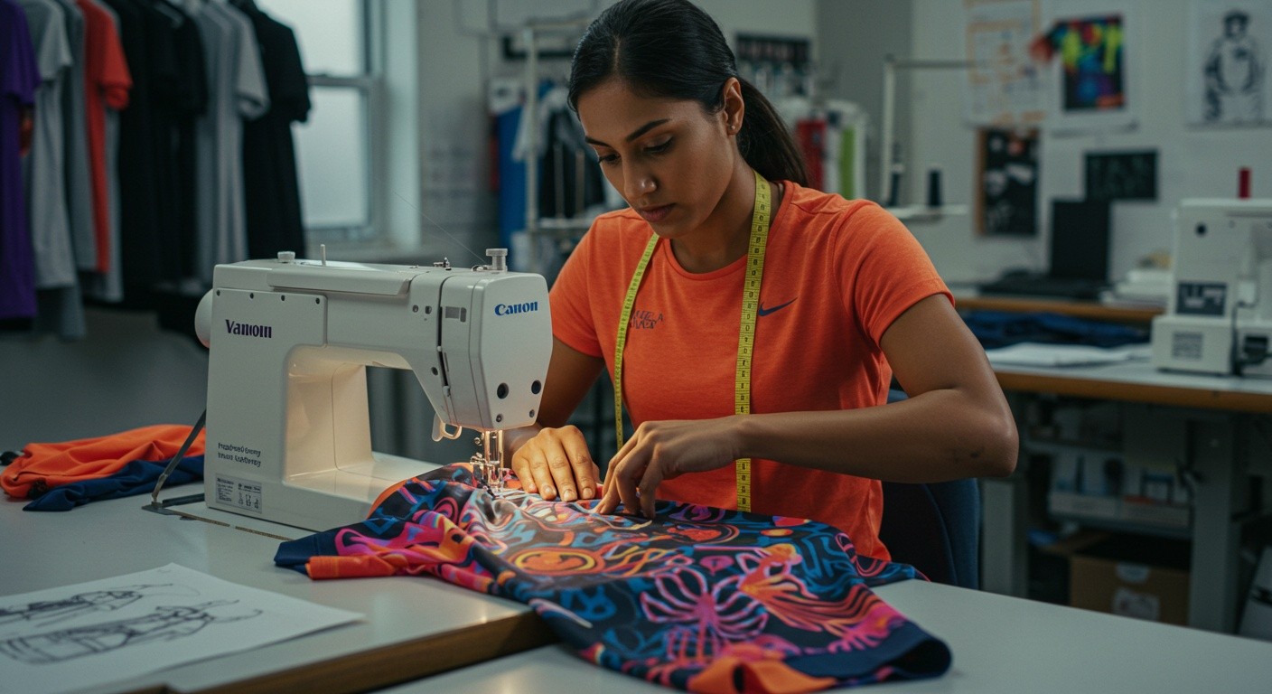 Пошив спортивных дизайнерских футболок