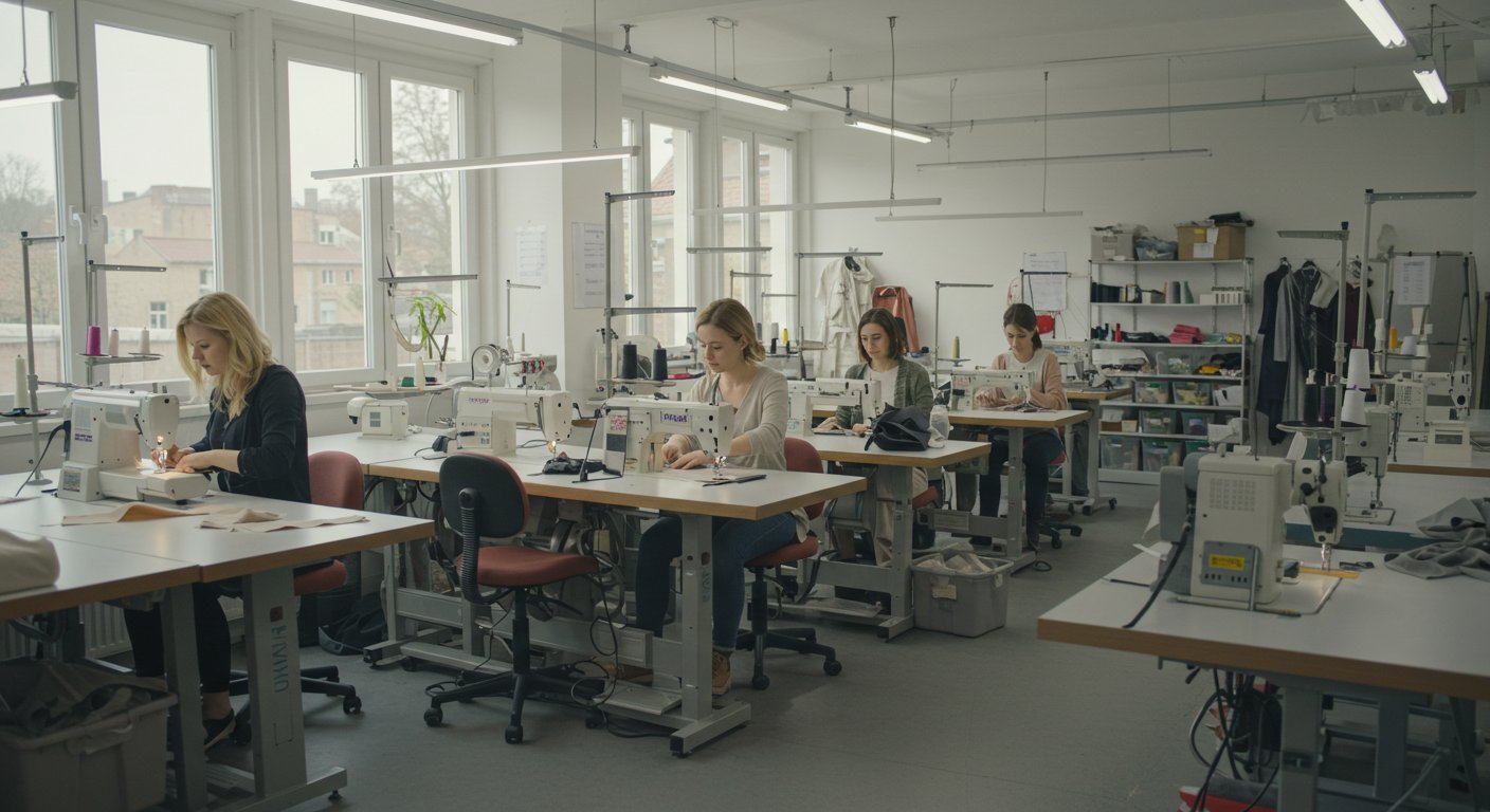 Швейная фабрика для пошива по масштабу для среднесерийного производства