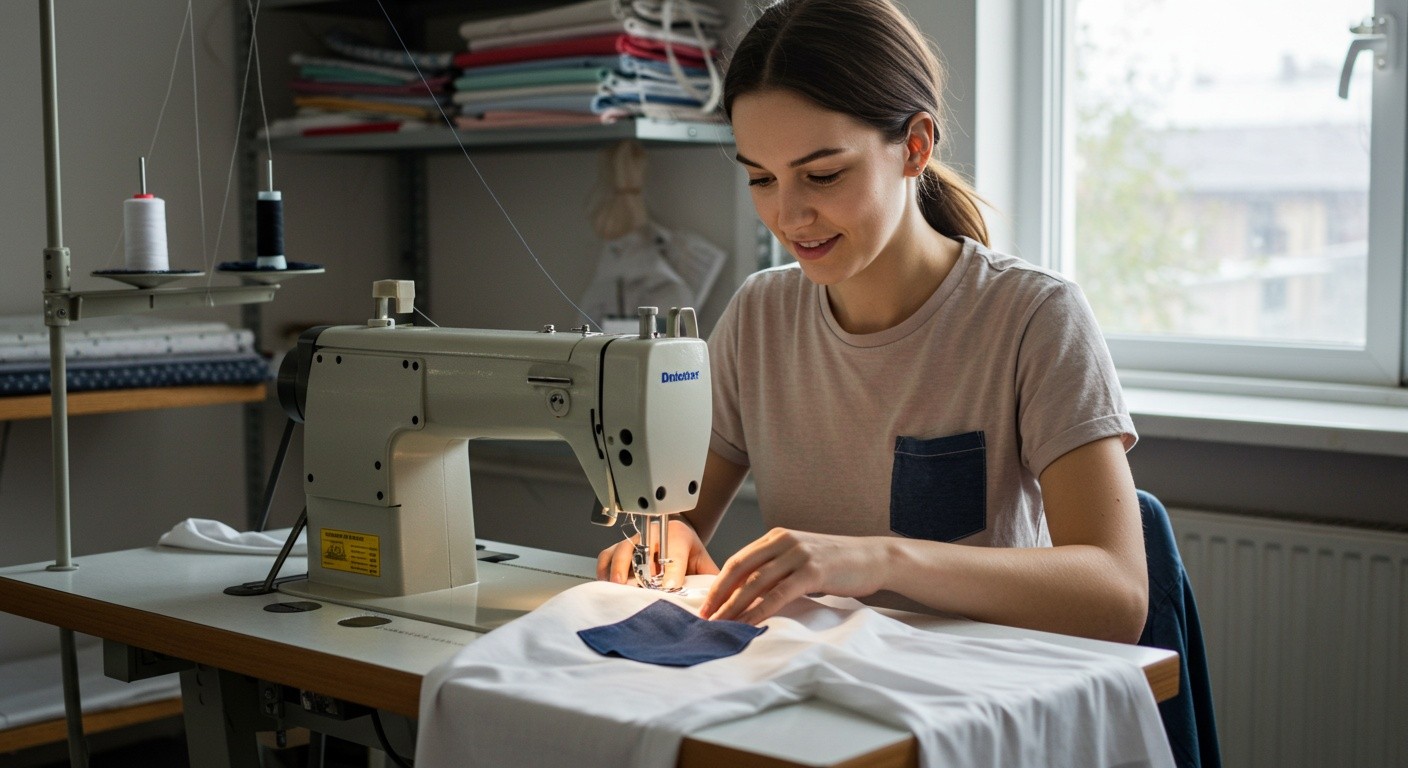 Пошив повседневных футболок с карманом