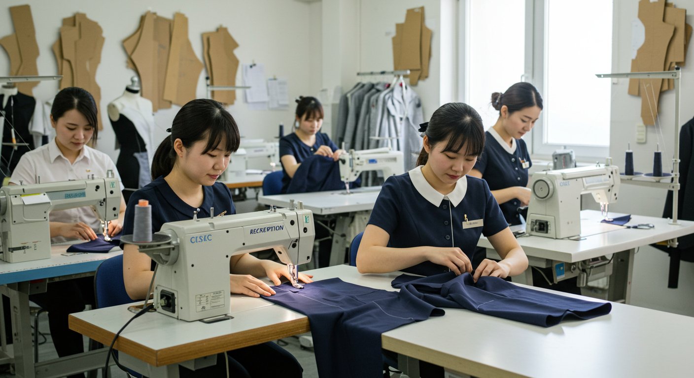 Пошив стильной формы для ресепшен