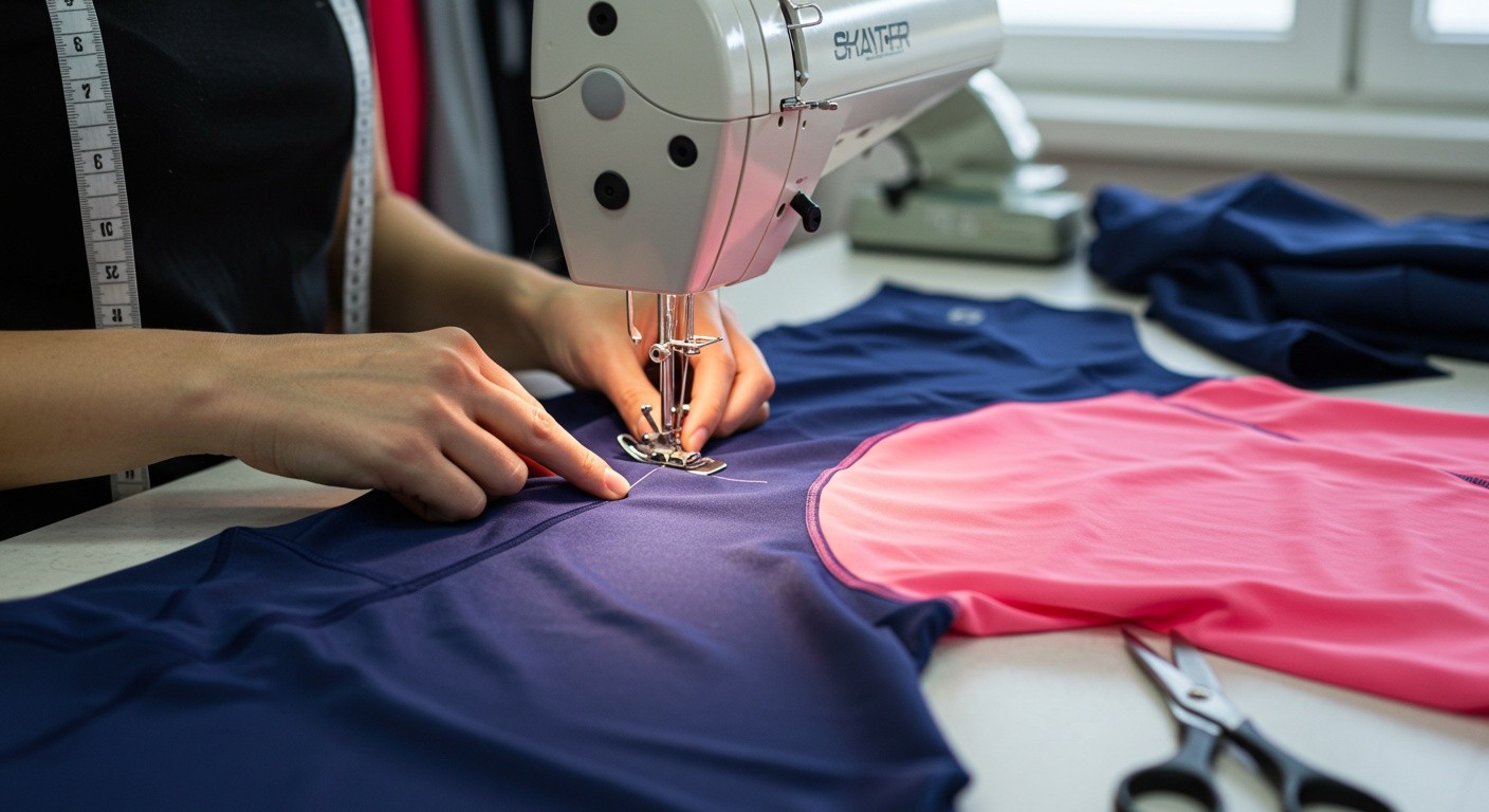 Синтетическая спортивная одежда с вентиляцией